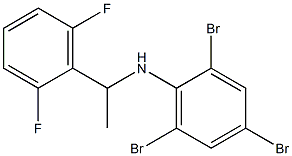 2,4,6-tribromo-N-[1-(2,6-difluorophenyl)ethyl]aniline Struktur