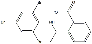 2,4,6-tribromo-N-[1-(2-nitrophenyl)ethyl]aniline Struktur