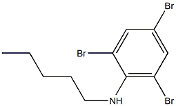 2,4,6-tribromo-N-pentylaniline Struktur