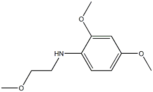 2,4-dimethoxy-N-(2-methoxyethyl)aniline Struktur