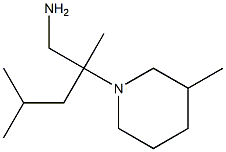 2,4-dimethyl-2-(3-methylpiperidin-1-yl)pentan-1-amine Struktur