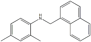 2,4-dimethyl-N-(naphthalen-1-ylmethyl)aniline Struktur