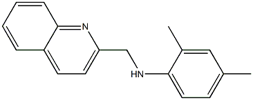 2,4-dimethyl-N-(quinolin-2-ylmethyl)aniline Struktur