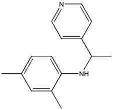 2,4-dimethyl-N-[1-(pyridin-4-yl)ethyl]aniline Struktur