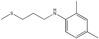 2,4-dimethyl-N-[3-(methylsulfanyl)propyl]aniline Struktur