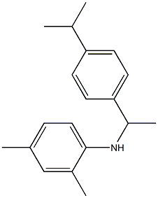 2,4-dimethyl-N-{1-[4-(propan-2-yl)phenyl]ethyl}aniline Struktur