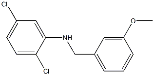 2,5-dichloro-N-[(3-methoxyphenyl)methyl]aniline Struktur