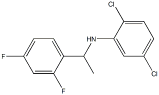 2,5-dichloro-N-[1-(2,4-difluorophenyl)ethyl]aniline Struktur