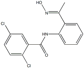 2,5-dichloro-N-{2-[1-(hydroxyimino)ethyl]phenyl}benzamide Struktur