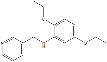 2,5-diethoxy-N-(pyridin-3-ylmethyl)aniline Struktur