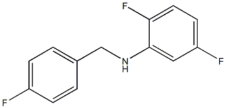 2,5-difluoro-N-[(4-fluorophenyl)methyl]aniline Struktur