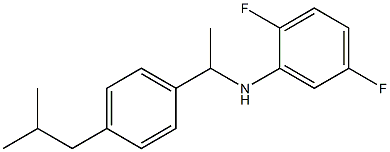 2,5-difluoro-N-{1-[4-(2-methylpropyl)phenyl]ethyl}aniline Struktur