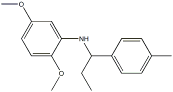 2,5-dimethoxy-N-[1-(4-methylphenyl)propyl]aniline Struktur