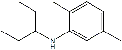 2,5-dimethyl-N-(pentan-3-yl)aniline Struktur