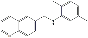 2,5-dimethyl-N-(quinolin-6-ylmethyl)aniline Struktur