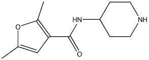 2,5-dimethyl-N-piperidin-4-yl-3-furamide Struktur