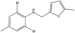 2,6-dibromo-4-methyl-N-[(5-methylfuran-2-yl)methyl]aniline Struktur