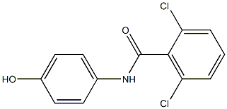 2,6-dichloro-N-(4-hydroxyphenyl)benzamide Struktur