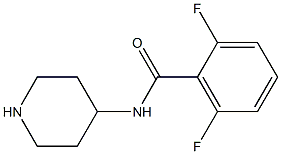 2,6-difluoro-N-(piperidin-4-yl)benzamide Struktur