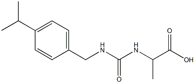 2-[({[4-(propan-2-yl)phenyl]methyl}carbamoyl)amino]propanoic acid Struktur