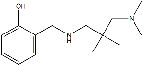 2-[({2-[(dimethylamino)methyl]-2-methylpropyl}amino)methyl]phenol Struktur