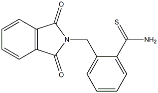 2-[(1,3-dioxo-1,3-dihydro-2H-isoindol-2-yl)methyl]benzenecarbothioamide Struktur