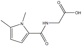 2-[(1,5-dimethyl-1H-pyrrol-2-yl)formamido]acetic acid Struktur