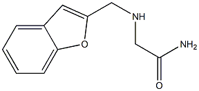 2-[(1-benzofuran-2-ylmethyl)amino]acetamide Struktur