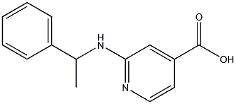 2-[(1-phenylethyl)amino]pyridine-4-carboxylic acid Struktur