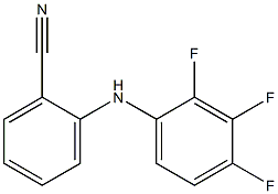 2-[(2,3,4-trifluorophenyl)amino]benzonitrile Struktur