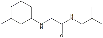 2-[(2,3-dimethylcyclohexyl)amino]-N-(2-methylpropyl)acetamide Struktur