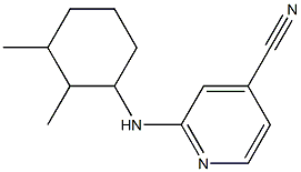 2-[(2,3-dimethylcyclohexyl)amino]pyridine-4-carbonitrile Struktur