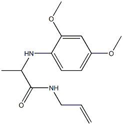 2-[(2,4-dimethoxyphenyl)amino]-N-(prop-2-en-1-yl)propanamide Struktur