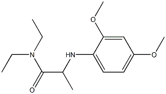 2-[(2,4-dimethoxyphenyl)amino]-N,N-diethylpropanamide Struktur