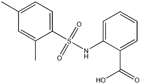 2-[(2,4-dimethylbenzene)sulfonamido]benzoic acid Struktur