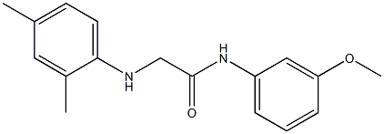 2-[(2,4-dimethylphenyl)amino]-N-(3-methoxyphenyl)acetamide Struktur