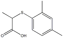 2-[(2,4-dimethylphenyl)thio]propanoic acid Struktur