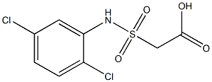 2-[(2,5-dichlorophenyl)sulfamoyl]acetic acid Struktur