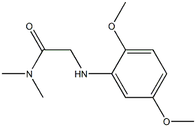 2-[(2,5-dimethoxyphenyl)amino]-N,N-dimethylacetamide Struktur