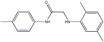 2-[(2,5-dimethylphenyl)amino]-N-(4-methylphenyl)acetamide Struktur