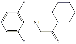 2-[(2,6-difluorophenyl)amino]-1-(piperidin-1-yl)ethan-1-one Struktur