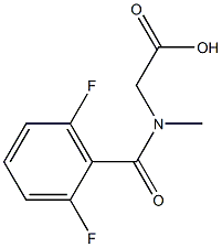 2-[(2,6-difluorophenyl)-N-methylformamido]acetic acid Struktur