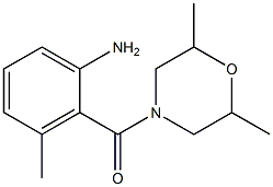 2-[(2,6-dimethylmorpholin-4-yl)carbonyl]-3-methylaniline Struktur