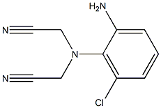 2-[(2-amino-6-chlorophenyl)(cyanomethyl)amino]acetonitrile Struktur