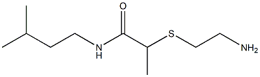 2-[(2-aminoethyl)sulfanyl]-N-(3-methylbutyl)propanamide Struktur