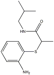 2-[(2-aminophenyl)sulfanyl]-N-(2-methylpropyl)propanamide Struktur