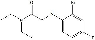 2-[(2-bromo-4-fluorophenyl)amino]-N,N-diethylacetamide Struktur