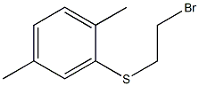 2-[(2-bromoethyl)thio]-1,4-dimethylbenzene Struktur