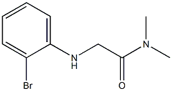 2-[(2-bromophenyl)amino]-N,N-dimethylacetamide Struktur