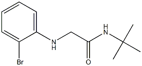 2-[(2-bromophenyl)amino]-N-tert-butylacetamide Struktur